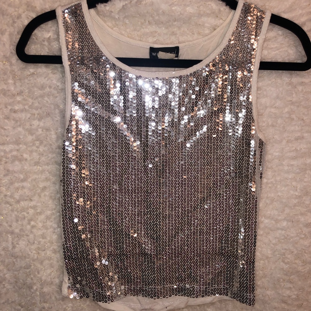 Wet Seal sequin tank